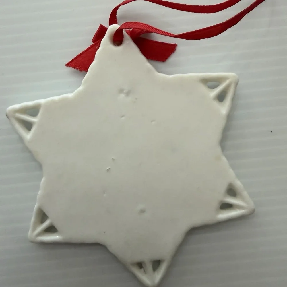 Vintage Ceramic Snowflake Woodland Animal Carolers